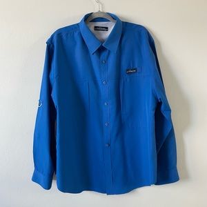 Addict Mens Blue Long Sleeve shirt PAC